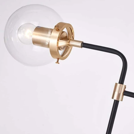 Lampa stylowa wisząca czarna szklana E27  BOSTON P12826BR - Cosmo Light